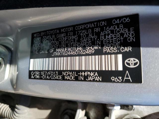 Photo 10 from auction – 2006 TOYOTA SCION XA with VIN JTKKT624460162489