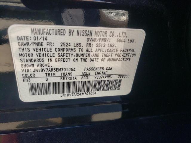 Photo 10 from auction – 2014 INFINITI Q50 BASE with VIN JN1BV7AR5EM701054