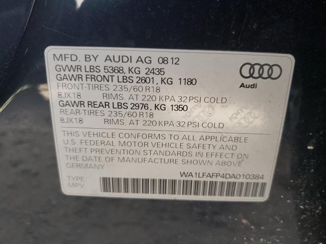 Photo 10 from auction – 2013 AUDI Q5 PREMIUM with VIN WA1LFAFP4DA010384