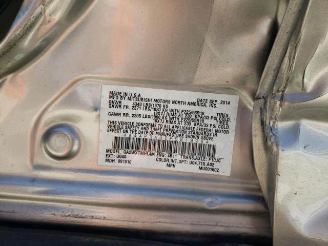 Photo 10 from auction – 2015 MITSUBISHI OUTLANDER with VIN 4A4AP3AU6FE010264
