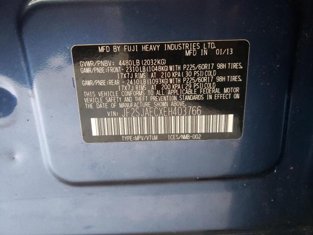 Photo 10 from auction – 2014 SUBARU FORESTER 2 with VIN JF2SJAECXEH403766