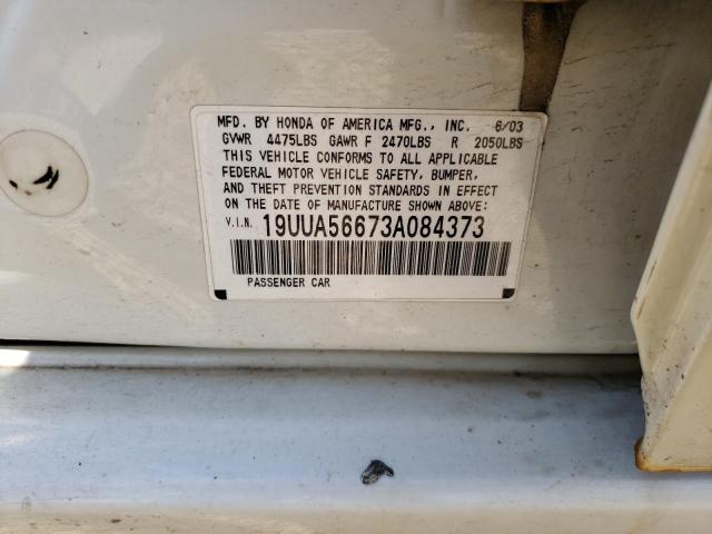 Photo 10 from auction – 2003 ACURA 3.2TL with VIN 19UUA56673A084373