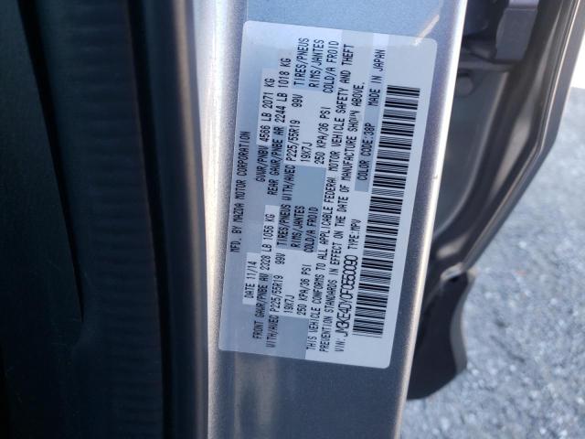 Photo 10 from auction – 2015 MAZDA CX-5 GT with VIN JM3KE4DY0F0550090