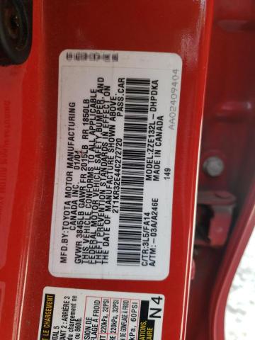 Photo 10 from auction – 2004 TOYOTA COROLLA MA with VIN 2T1KR32E44C272720