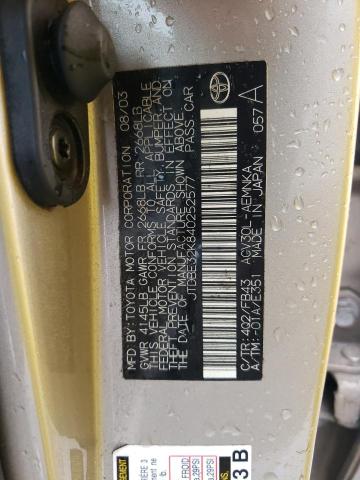 Photo 10 from auction – 2004 TOYOTA CAMRY LE with VIN JTDBE32K840252577