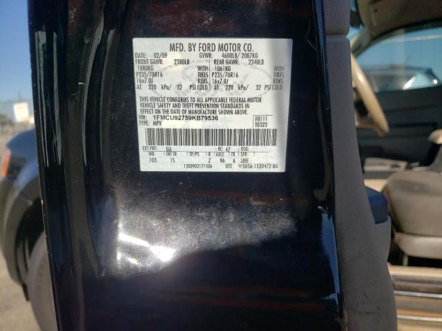 Photo 10 from auction – 2009 FORD ESCAPE XLS with VIN 1FMCU92759KB79536