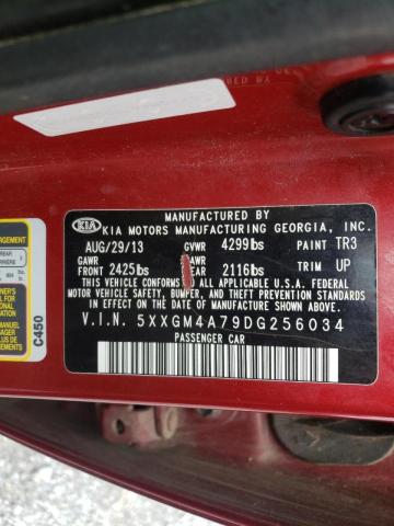 Photo 10 from auction – 2013 KIA OPTIMA LX with VIN 5XXGM4A79DG256034