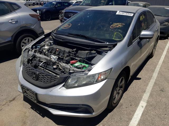 Photo 2 from auction – 2014 HONDA CIVIC LX with VIN 19XFB2F56EE209468