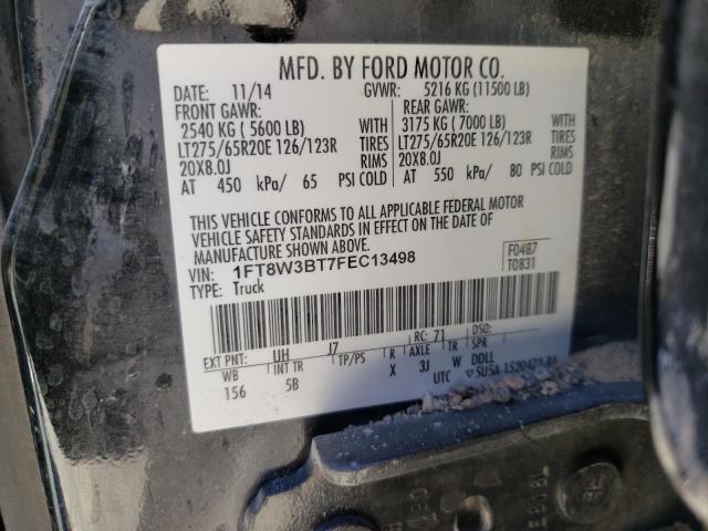 Photo 10 from auction – 2015 FORD F350 SUPER with VIN 1FT8W3BT7FEC13498