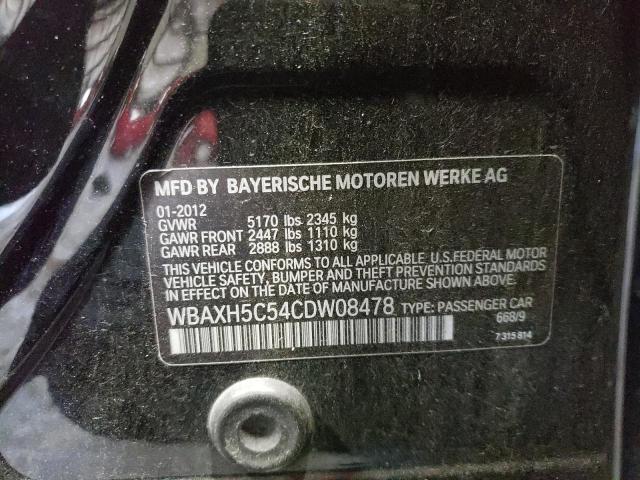 Photo 10 from auction – 2012 BMW 528 XI with VIN WBAXH5C54CDW08478
