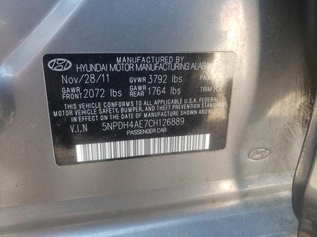 Photo 10 from auction – 2012 HYUNDAI ELANTRA GL with VIN 5NPDH4AE7CH126889