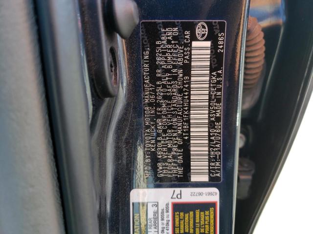 Photo 10 from auction – 2017 TOYOTA CAMRY LE with VIN 4T1BF1FK4HU447419