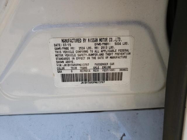 Photo 10 from auction – 2015 INFINITI Q50 BASE with VIN JN1BV7AR0FM413797