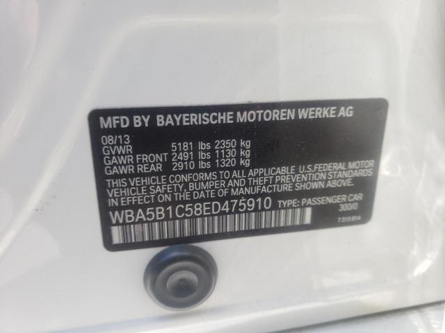 Photo 10 from auction – 2014 BMW 535 I with VIN WBA5B1C58ED475910