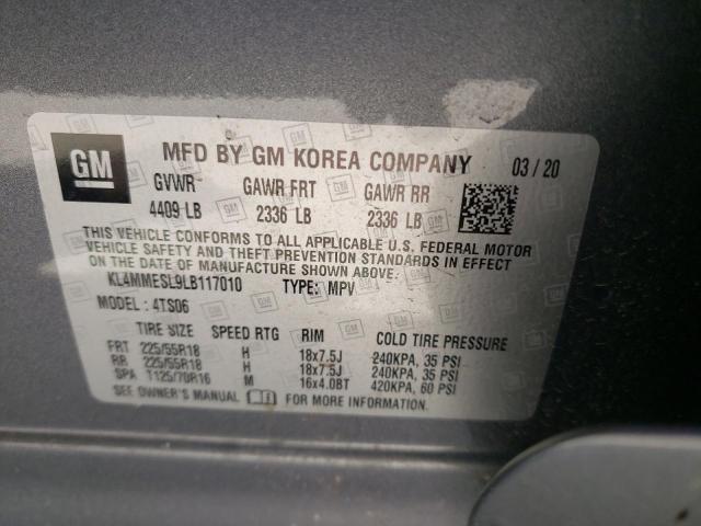 Photo 10 from auction – 2020 BUICK ENCORE GX with VIN KL4MMESL9LB117010