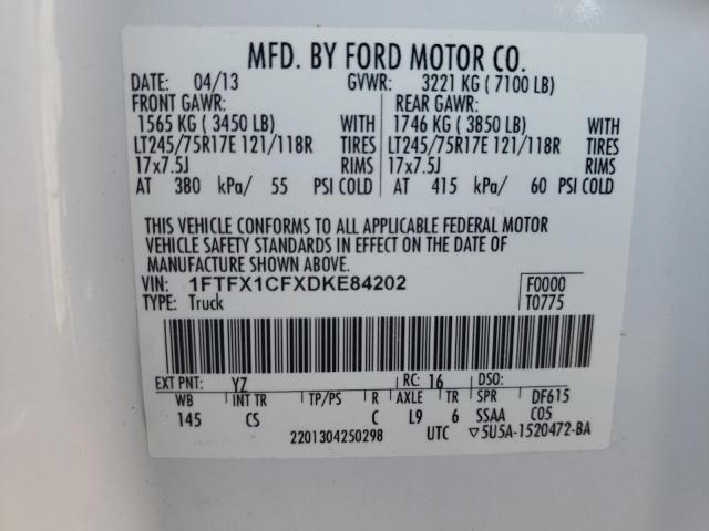 Photo 10 from auction – 2013 FORD F150 SUPER with VIN 1FTFX1CFXDKE84202