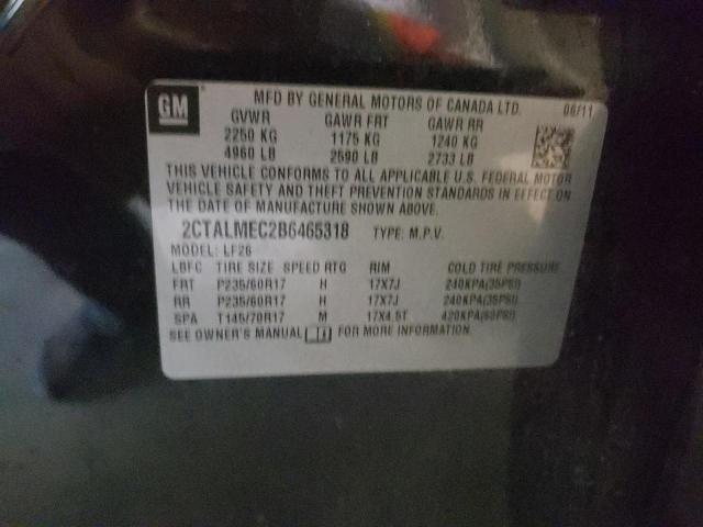 Photo 10 from auction – 2011 GMC TERRAIN SL with VIN 2CTALMEC2B6465318