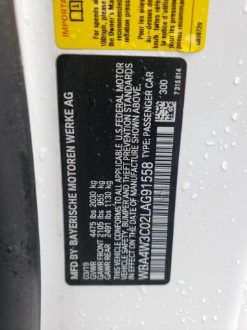 Photo 10 from auction – 2020 BMW 430I with VIN WBA4W3C02LAG91558