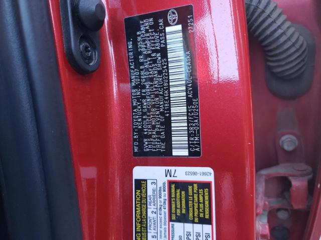 Photo 10 from auction – 2008 TOYOTA CAMRY CE with VIN 4T1BE46K18U225425