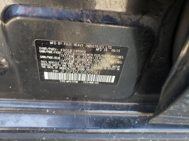 Photo 10 from auction – 2016 SUBARU CROSSTREK with VIN JF2GPADC3G8205961