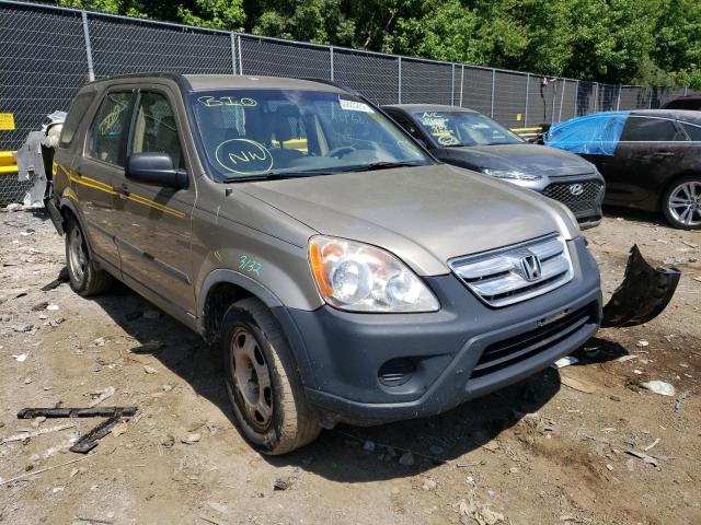 HONDA CR-V LX 2005 with VIN JHLRD68585C007592 - Photo from auction