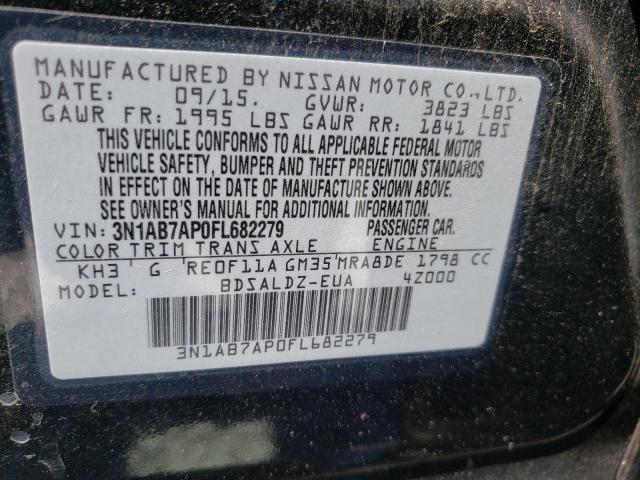Photo 10 from auction – 2015 NISSAN SENTRA S with VIN 3N1AB7AP0FL682279