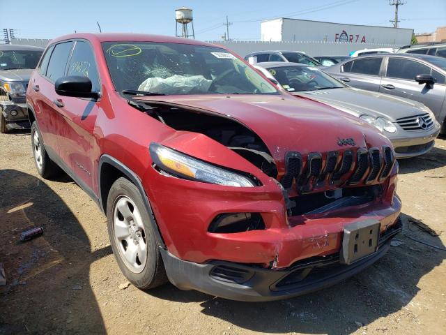 JEEP CHEROKEE S 2015 with VIN 1C4PJLAB7FW678084 - Photo from auction