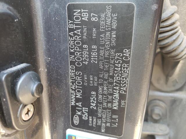 Photo 10 from auction – 2011 KIA OPTIMA LX with VIN KNAGM4A77B5144573