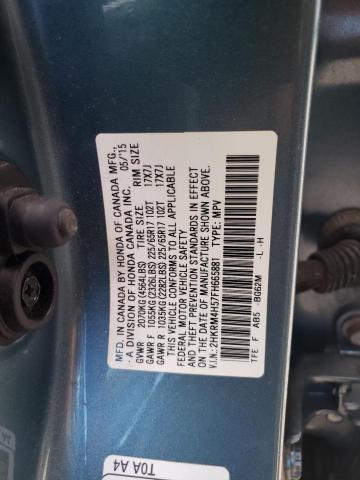 Photo 10 from auction – 2015 HONDA CR-V EX with VIN 2HKRM4H57FH665881