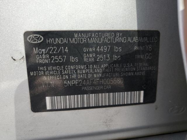 Photo 10 from auction – 2015 HYUNDAI SONATA SE with VIN 5NPE24AF4FH005580
