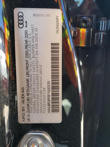 Photo 10 from auction – 2015 AUDI A3 PREMIUM with VIN WAUBFGFF5F1020370