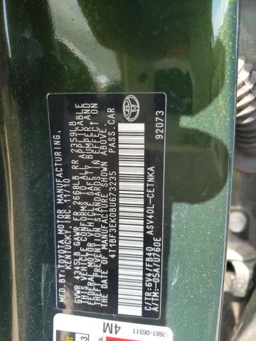 Photo 10 from auction – 2011 TOYOTA CAMRY BASE with VIN 4T1BF3EK0BU673235