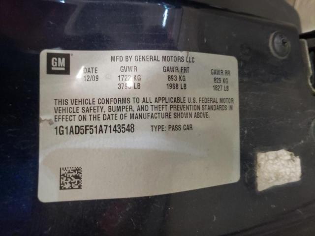 Photo 10 from auction – 2010 CHEVROLET COBALT 1LT with VIN 1G1AD5F51A7143548