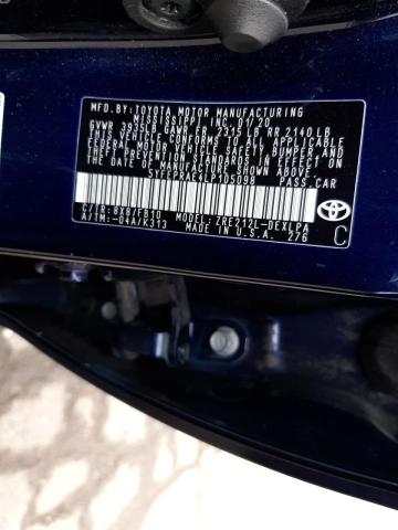 Photo 10 from auction – 2020 TOYOTA COROLLA LE with VIN 5YFEPRAE4LP105098