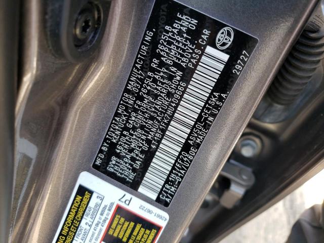 Photo 10 from auction – 2017 TOYOTA CAMRY LE with VIN 4T1BF1FK7HU409666