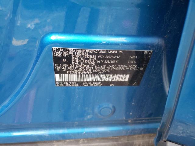 Photo 10 from auction – 2018 TOYOTA RAV4 LE with VIN 2T3ZFREV9JW407844