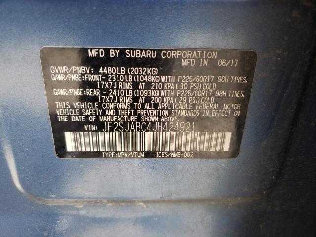 Photo 10 from auction – 2018 SUBARU FORESTER 2 with VIN JF2SJABC4JH424921