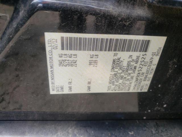 Photo 10 from auction – 2012 NISSAN ALTIMA BAS with VIN 1N4AL2AP3CN522525
