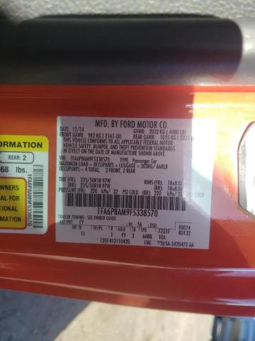 Photo 10 from auction – 2015 FORD MUSTANG with VIN 1FA6P8AM9F5338570