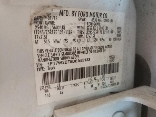Photo 10 from auction – 2013 FORD F250 SUPER with VIN 1FT7W2BT5DEA55133