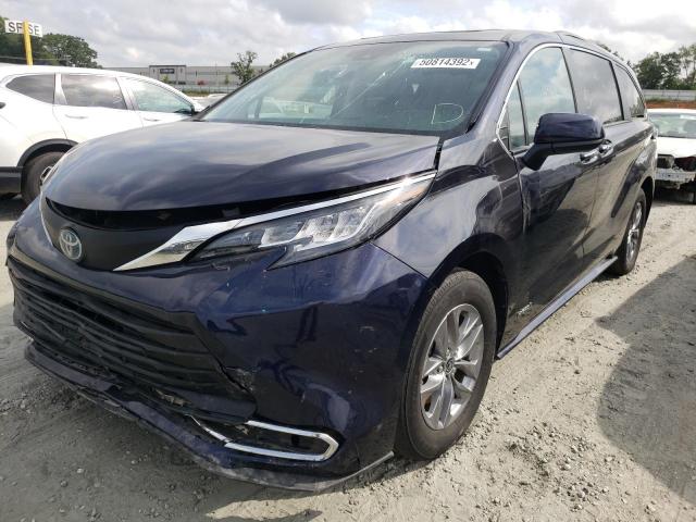 Photo 2 from auction – 2021 TOYOTA SIENNA XLE with VIN 5TDYRKEC2MS044754
