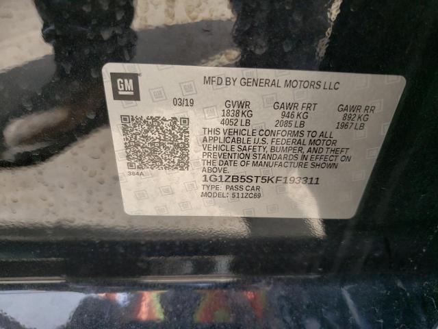 Photo 10 from auction – 2019 CHEVROLET MALIBU LS with VIN 1G1ZB5ST5KF193311
