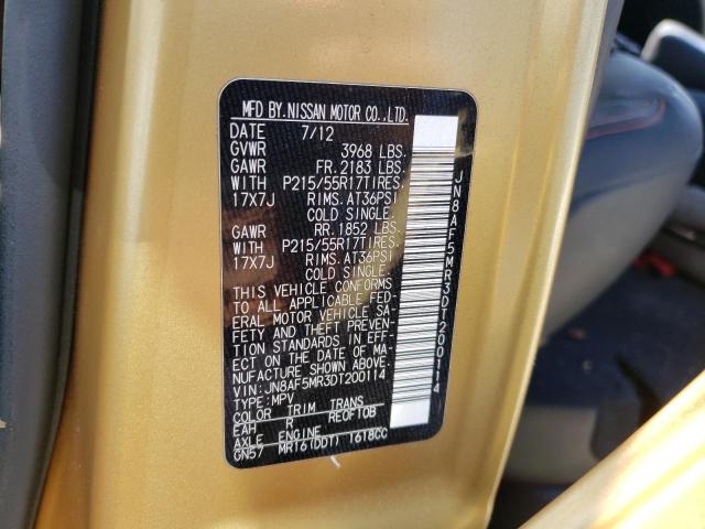 Photo 10 from auction – 2013 NISSAN JUKE S with VIN JN8AF5MR3DT200114