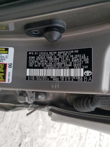 Photo 10 from auction – 2018 TOYOTA COROLLA L with VIN 5YFBURHE4JP747349