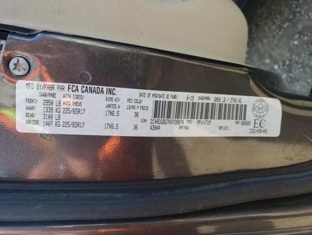Photo 10 from auction – 2019 DODGE GRAND CARA with VIN 2C4RDGBG7KR728874