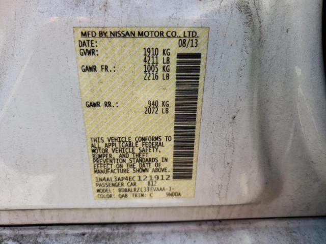 Photo 10 from auction – 2014 NISSAN ALTIMA 2.5 with VIN 1N4AL3AP4EC121912