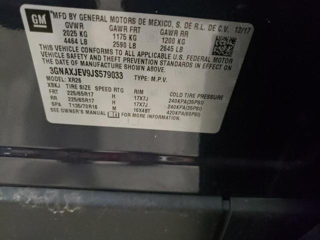 Photo 10 from auction – 2018 CHEVROLET EQUINOX LT with VIN 3GNAXJEV9JS579033