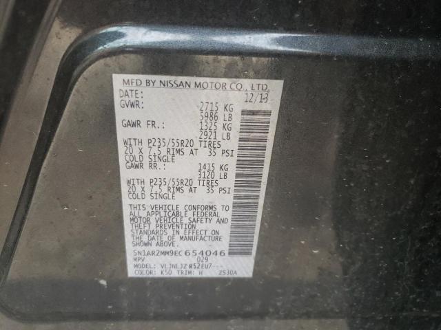 Photo 10 from auction – 2014 NISSAN PATHFINDER with VIN 5N1AR2MM9EC654046