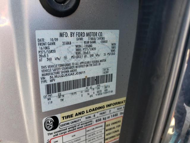 Photo 10 from auction – 2010 LINCOLN NAVIGATOR with VIN 5LMJJ2J5XAEJ03611