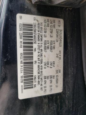Photo 10 from auction – 2007 DODGE NITRO SLT with VIN 1D8GU58K67W662292